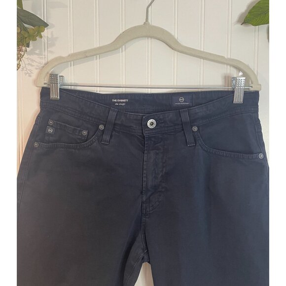 Adriano Goldschmied Pants Men 31x32 Black Chino The Everett Slim Straight Pocket - Picture 3 of 14